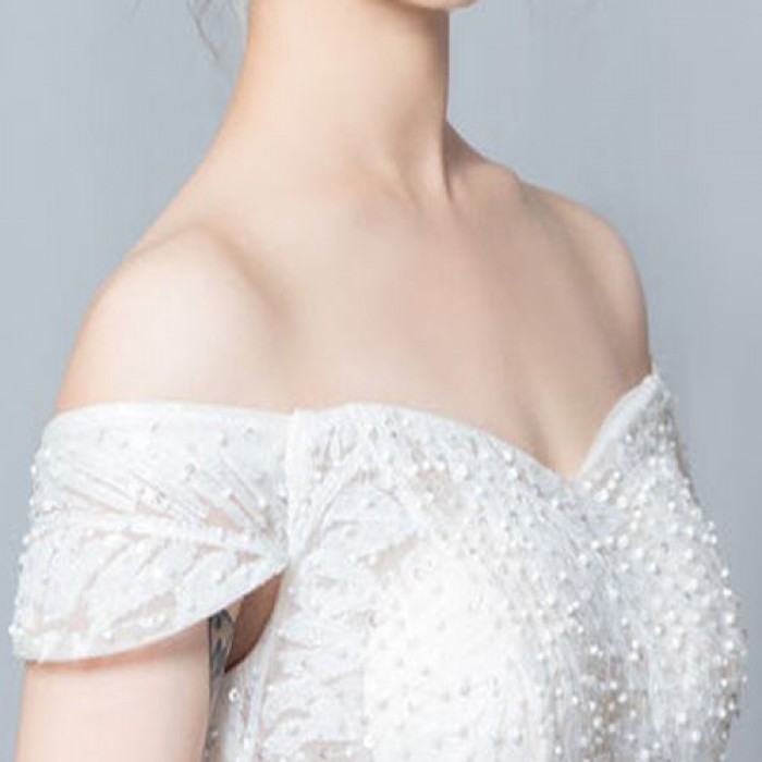 Off Shoulder Bridal Dress